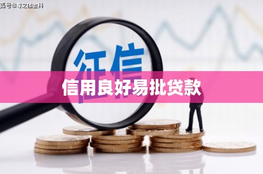 揭阳信用良好易批贷款