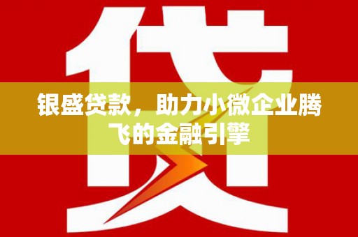 揭阳银盛贷款，助力小微企业腾飞的金融引擎