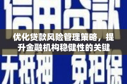 揭阳优化贷款风险管理策略，提升金融机构稳健性的关键