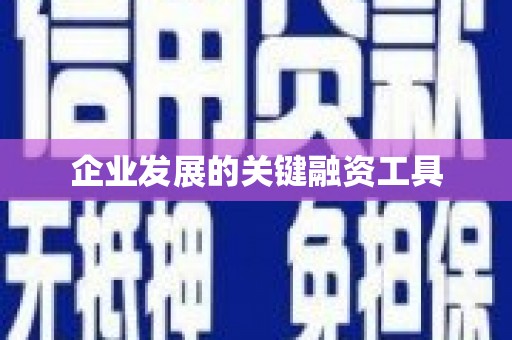 揭阳企业发展的关键融资工具