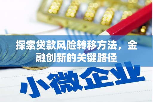 揭阳探索贷款风险转移方法，金融创新的关键路径