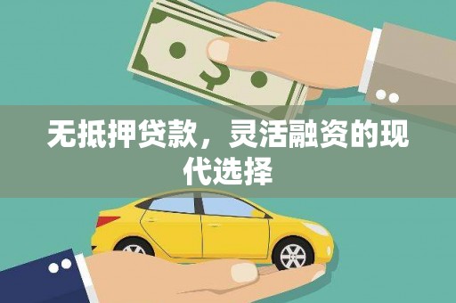 揭阳无抵押贷款，灵活融资的现代选择