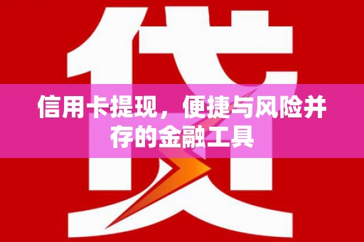 揭阳信用卡提现，便捷与风险并存的金融工具