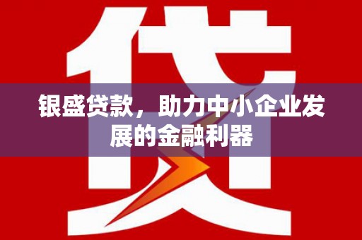 揭阳银盛贷款，助力中小企业发展的金融利器