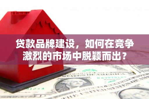 揭阳贷款品牌建设，如何在竞争激烈的市场中脱颖而出？