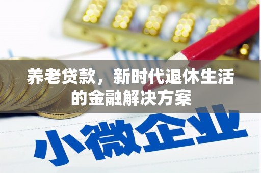 揭阳养老贷款，新时代退休生活的金融解决方案