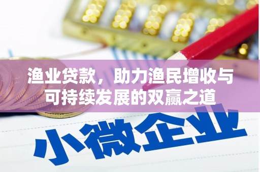 揭阳渔业贷款，助力渔民增收与可持续发展的双赢之道