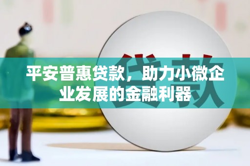 揭阳平安普惠贷款，助力小微企业发展的金融利器